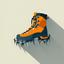 Icon of metal crampons for hiking
