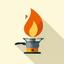 Icon of a compact camping stove