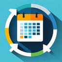 Icon of calendar with flexible dates